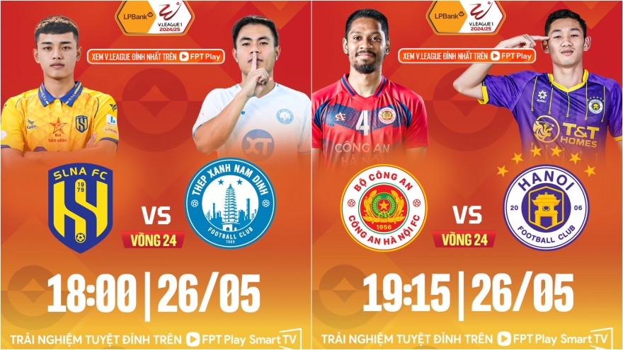 Vòng 24 V-League 2024/2025: CLB CAHN có thể giúp Nam Định vô địch sớm